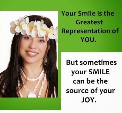 Your smile is the Greatest Representation of YOU. But sometimes your SMILE can be the source of your JOY.